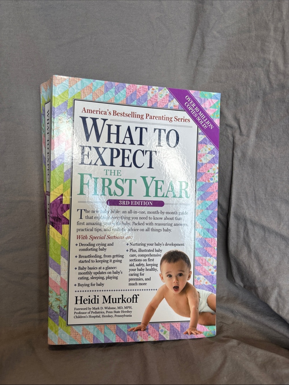 What to Expect the First Year by Heidi Murkoff - White/Cream Cover